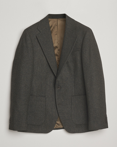 Herre | Tiger of Sweden | Tiger of Sweden Easer Wool Pepita Blazer Midnight Green
