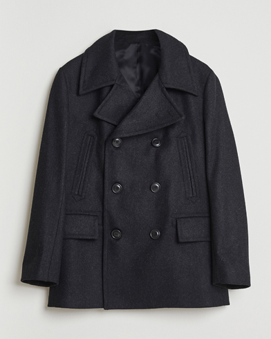 Herre | Tiger of Sweden | Tiger of Sweden Mahler Wool/Cashmere Peacoat Charcoal