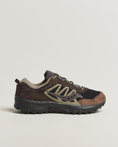 Herre | Saucony | Saucony Grid Peak Trail Sneaker Black/Wine