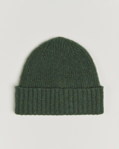 Herre | Robert Mackie | Robert Mackie Rona Ribbed Shaggy Lambswool Beanie Green