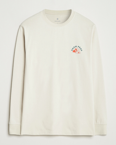 Herre | Snow Peak | Snow Peak Graphic Long Sleeve T-Shirt Ivory