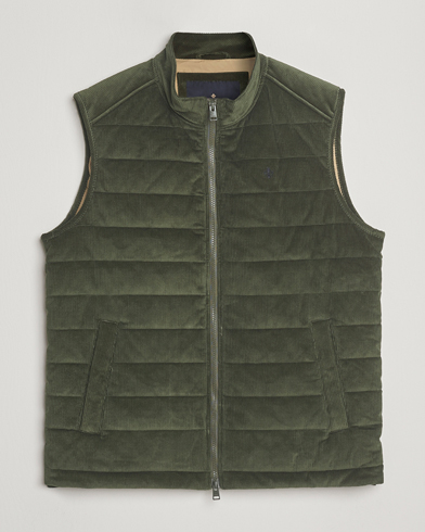 Herre | Morris | Morris Ted Quilted Cord Vest Olive