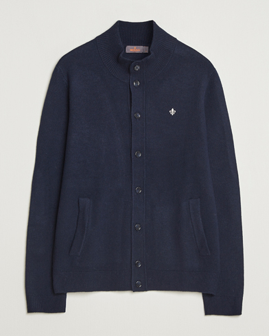 Herre | Morris | Morris Hertford Button Cardigan Navy