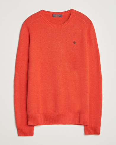 Herre | Morris | Morris Hertford Lambswool Merino Crew Neck Red