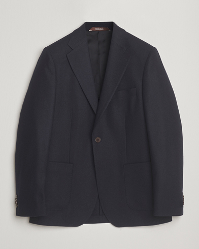Herre | Morris | Morris Flannel Wool Blazer Navy