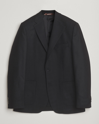 Herre | Morris | Morris Flannel Wool Blazer Black