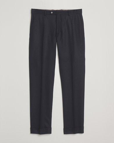 Herre | Morris | Morris Jack Flannel Trousers Navy