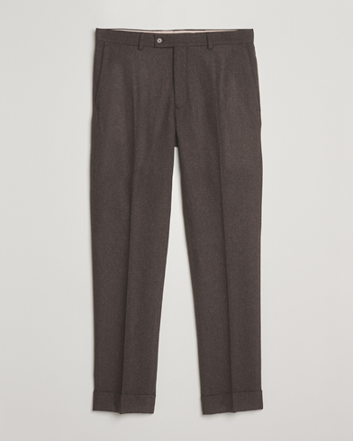 Herre | Morris | Morris Jack Flannel Trousers Brown