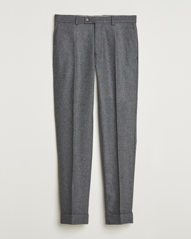 Herre | Morris | Morris Jack Flannel Trousers Grey