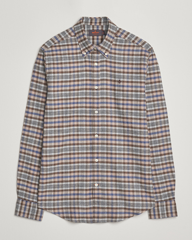 Herre | Morris | Morris Flannel Check Shirt Brown