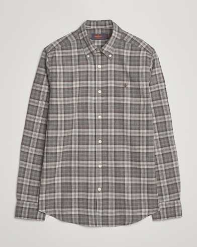 Herre | Morris | Morris Watts Flannel Check Shirt Grey