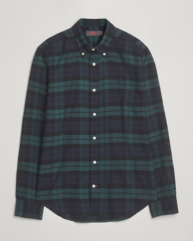 Herre | Morris | Morris Soft Twill Tartan Shirt Navy