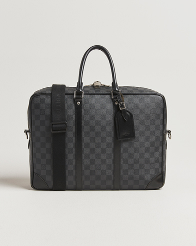 Herre | Louis Vuitton Pre-Owned | Louis Vuitton Pre-Owned Porte Document Voyager Damier Graphite