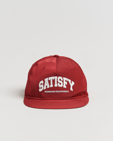 Herre | Satisfy | Satisfy FliteSilk Running Cap Burgundy