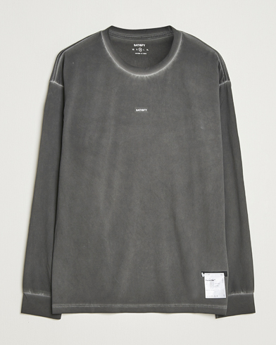 Herre | Satisfy | Satisfy AuraLite Long Sleeve T-Shirt Pigment Black