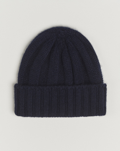 Herre | BEAMS PLUS | BEAMS PLUS Cashmere Rib Beanie Navy