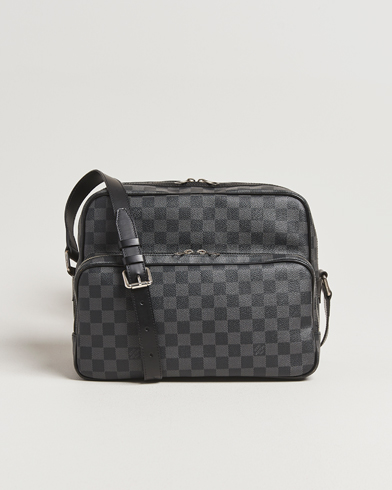 Herre | Louis Vuitton Pre-Owned | Louis Vuitton Pre-Owned Leoh Shoulder Bag Damier Graphite
