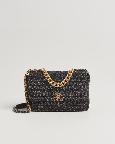Herre | Chanel Pre-Owned | Chanel Pre-Owned Chanel 19 Sequins Large Handbag Black