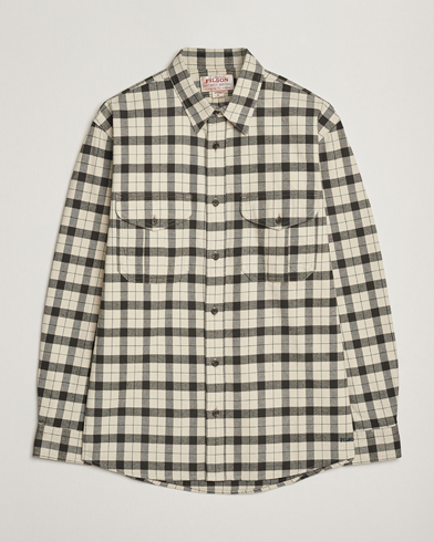 Herre | Filson | Filson Checked Alaskan Guide Shirt Cream/Grey