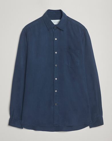 Herre | A Day's March | A Day's March Daintree Lyocell Shirt Worker Blue