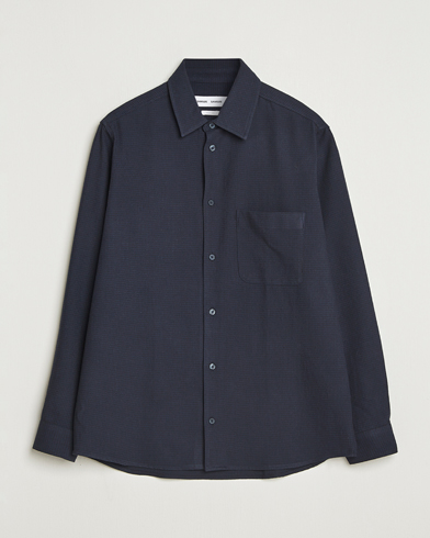 Samsøe Samsøe Damon Overshirt Salute Navy – Blå