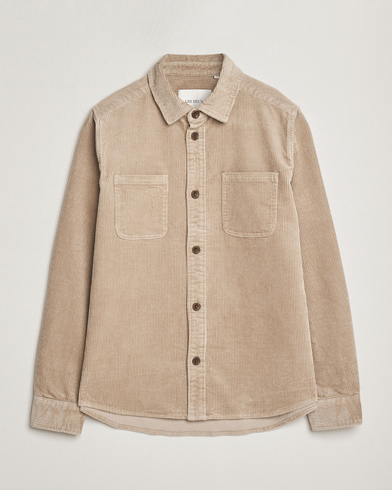 LES DEUX Kody Corduroy Overshirt Light Sand – Beige