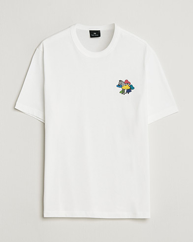 PS Paul Smith Cloud Zebra Printed T-Shirt White – Hvit