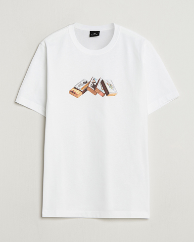 PS Paul Smith Matchboxes Printed T-Shirt White – Hvit