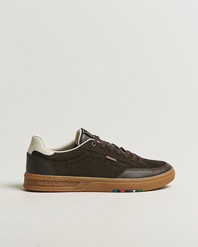 PS Paul Smith Hillstar Suede/Leather Sneaker Dark Brown – Brun