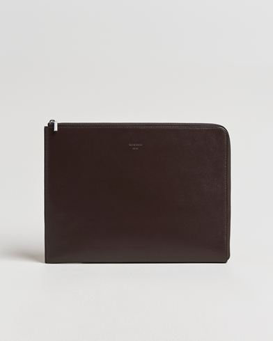 Herre | Tiger of Sweden | Tiger of Sweden Vitama Leather Portfolio Dark Brown