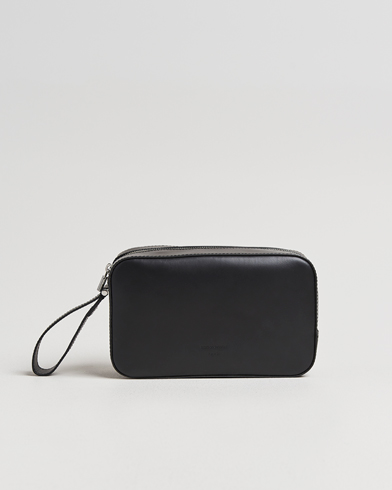 Herre | Tiger of Sweden | Tiger of Sweden Balnea Smooth Leather Washbag Black