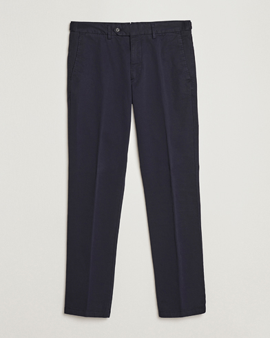 Herre | Oscar Jacobson | Oscar Jacobson Danwick Cotton Trousers Navy