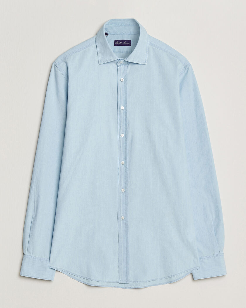Ralph Lauren Purple Label Cooper Work Shirt Medium Wash – Blå