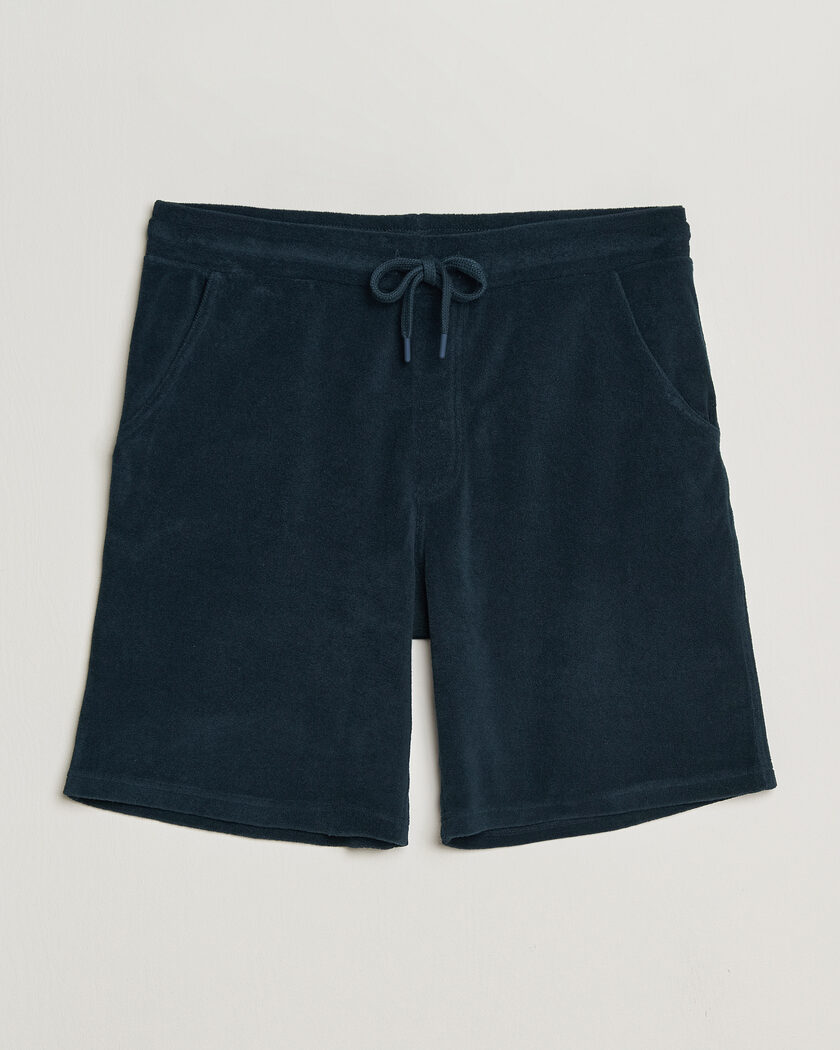 Altea Terry Drawstring Shorts Navy – Blå