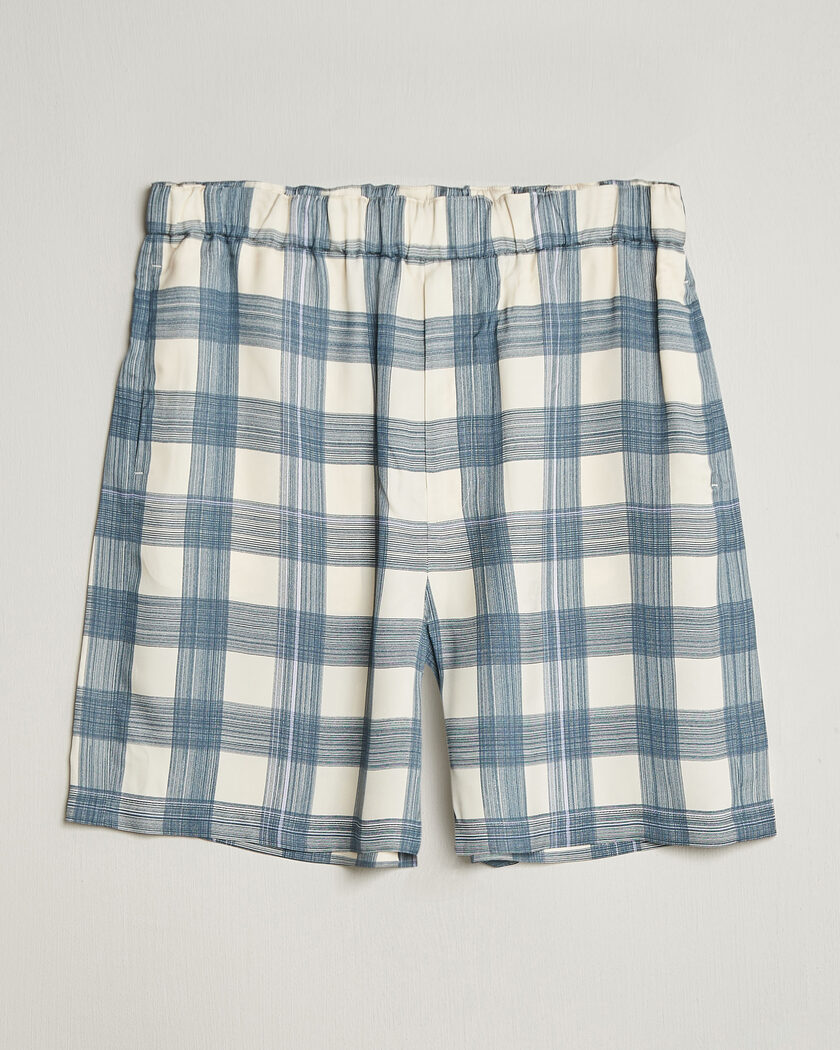 Jil Sander Vichy Check Shorts Blue/White – Flerfarget