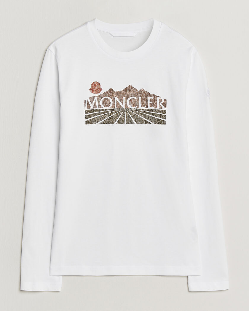 Moncler Graphic Long Sleeve T-Shirt White – Hvit