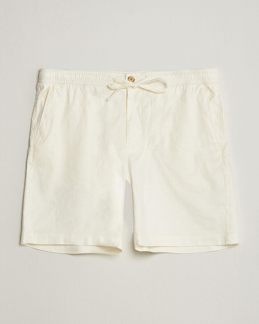 Morris Fenix Linen Shorts Off White – Hvit