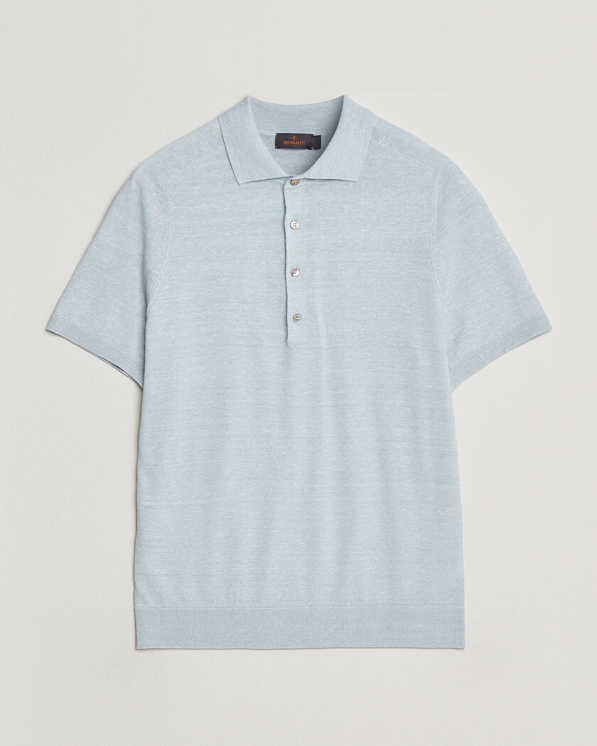 Morris Colin Short Sleeve Polo Shirt Light Blue – Blå