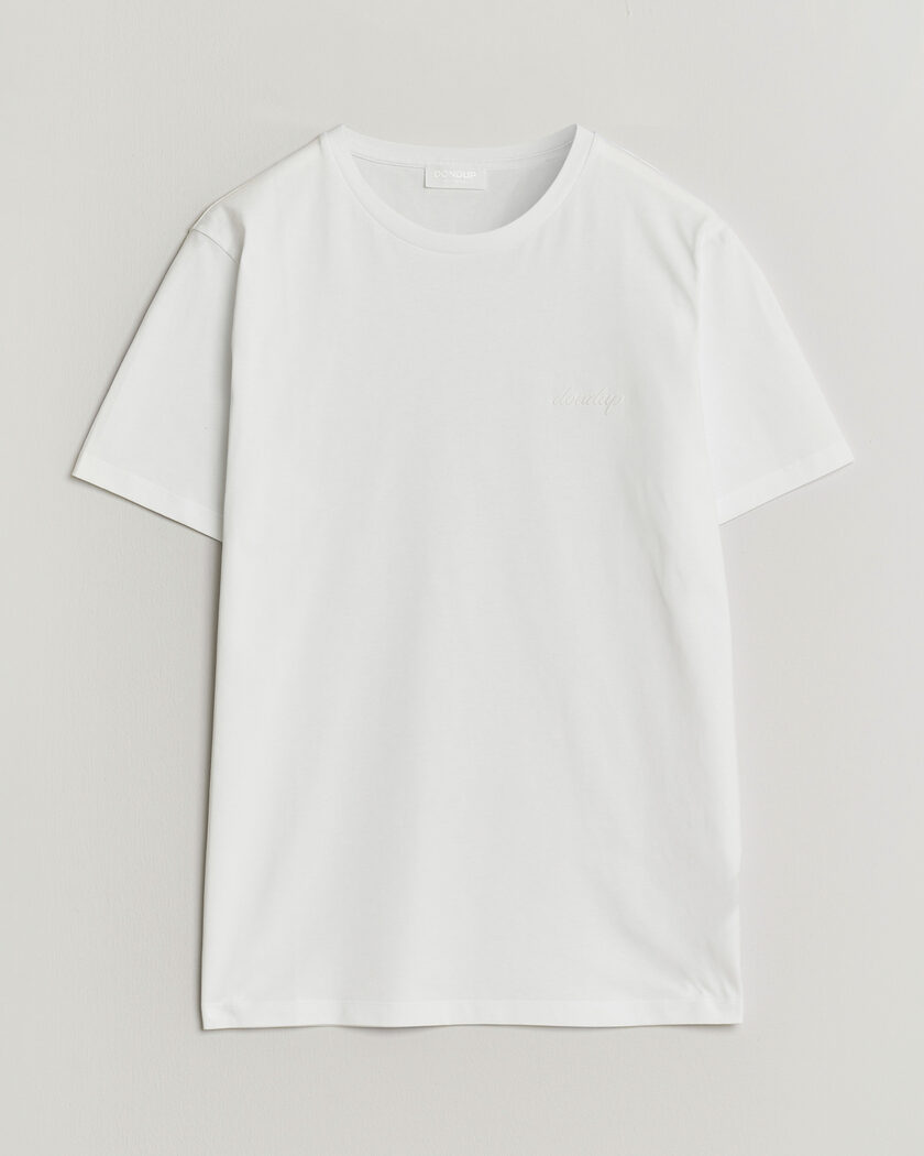 Dondup Logo Crew Neck T-Shirt White – Hvit