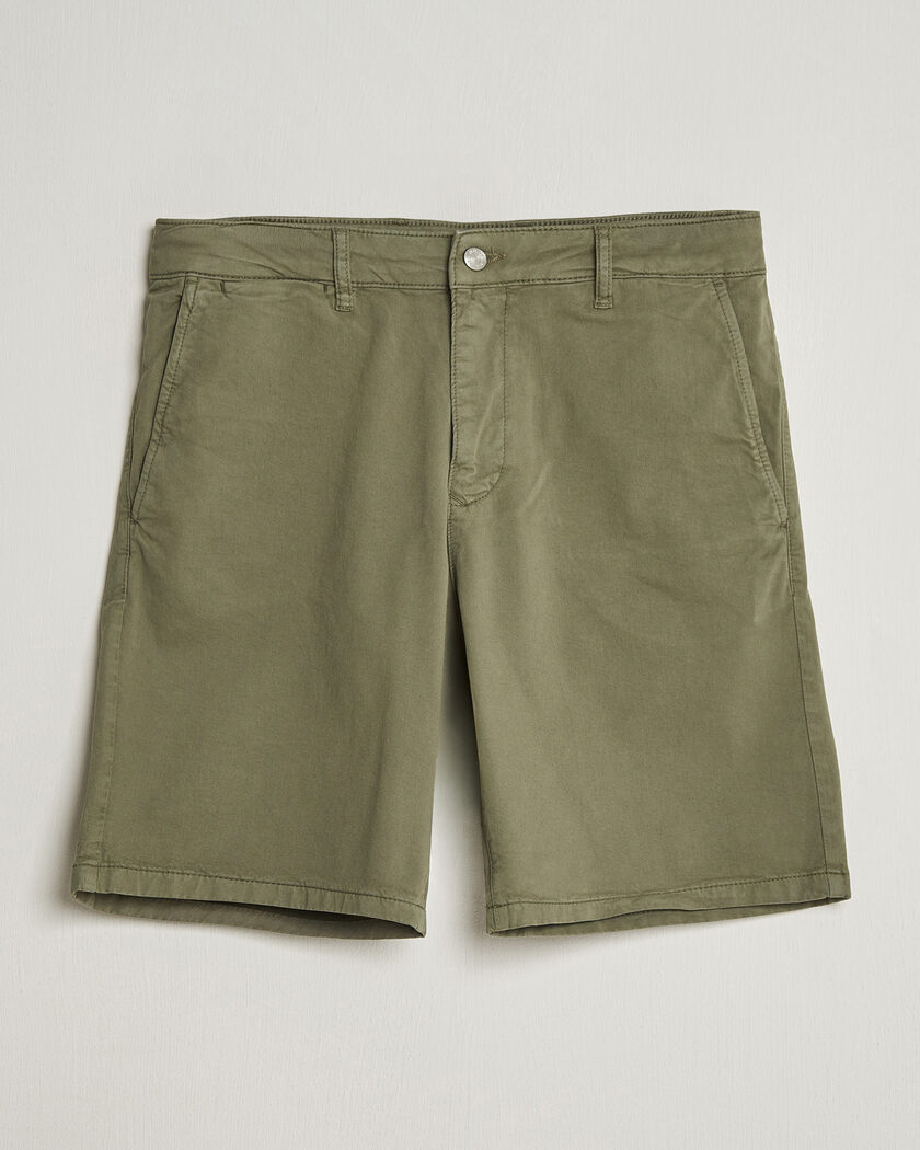 NN07 Aden Regular Fit Chino Shorts Capers Green – Grønn