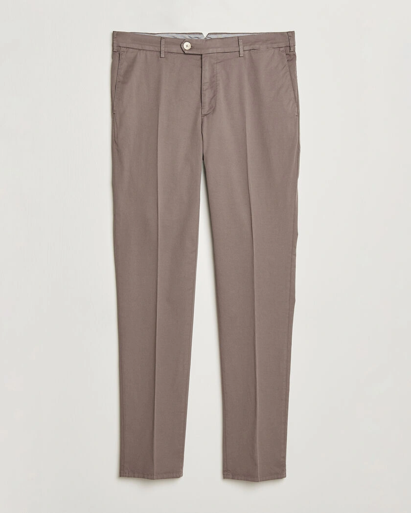Brunello Cucinelli Slim Fit Chinos Brown – Brun