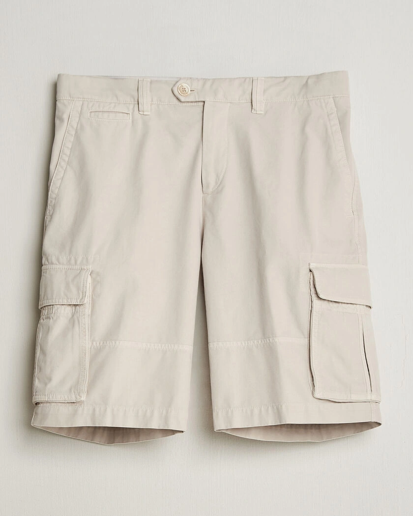Brunello Cucinelli Cotton Cargo Shorts Light Beige – Beige