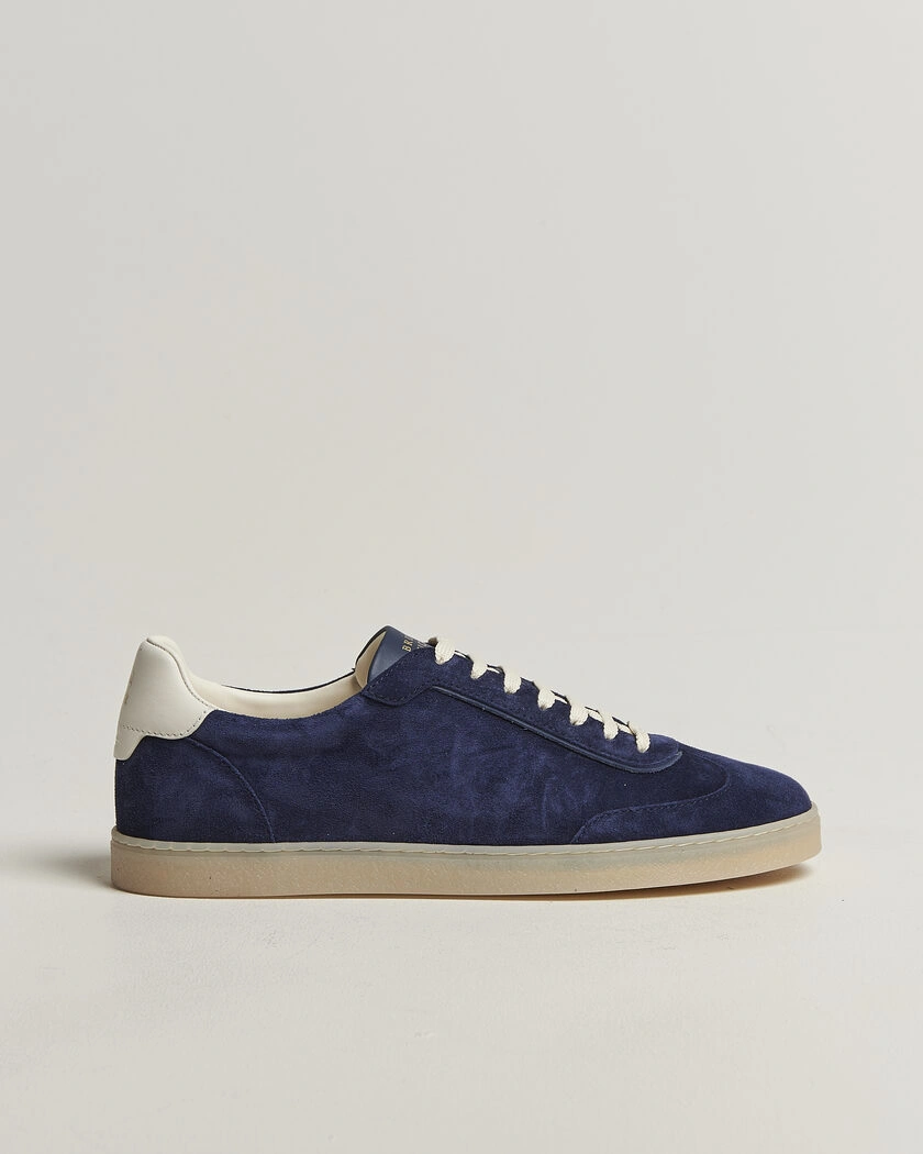 Brunello Cucinelli Low Top Sneakers Navy Suede – Blå