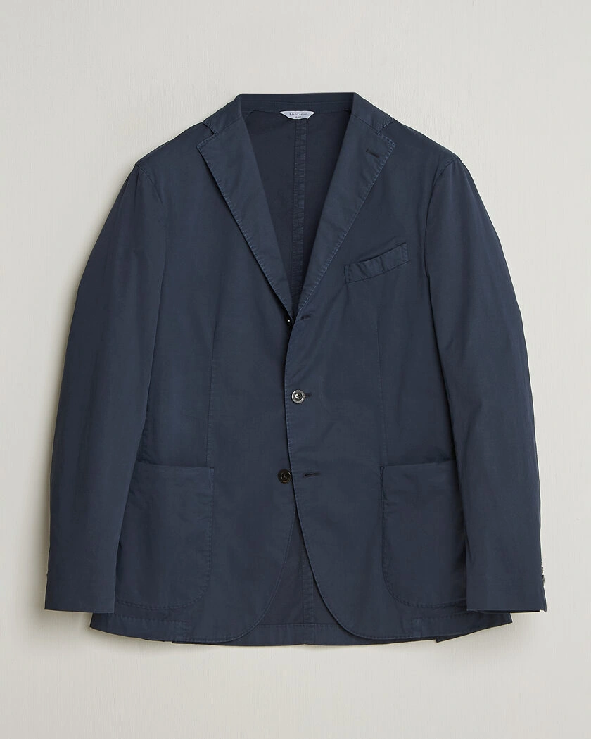 Boglioli K Jacket Supima Cotton Blazer Navy – Blå