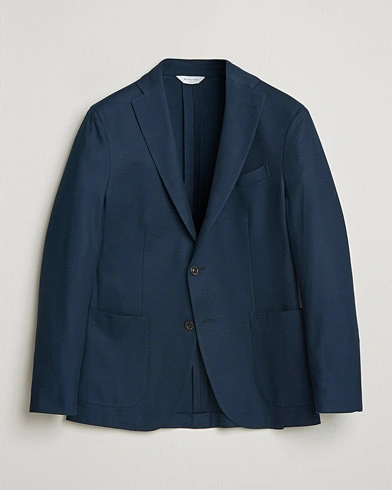 Boglioli K Jacket Jersey Blazer Navy – Blå