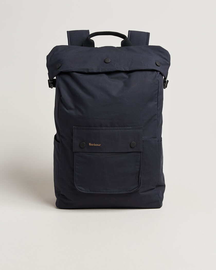 Barbour Lifestyle Transport Foldover Backpack Navy – Blå