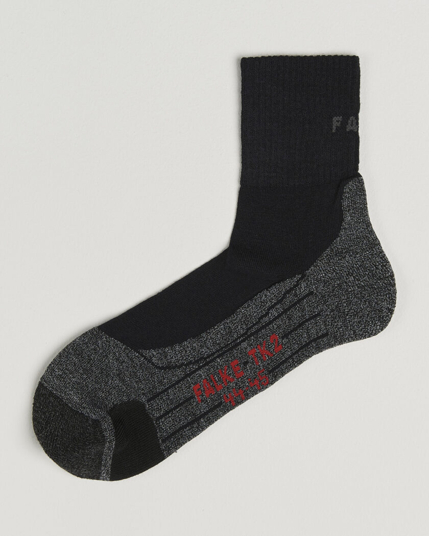 Falke Sport TK2 Explore Short Trekking Socks Black Mix – Svart