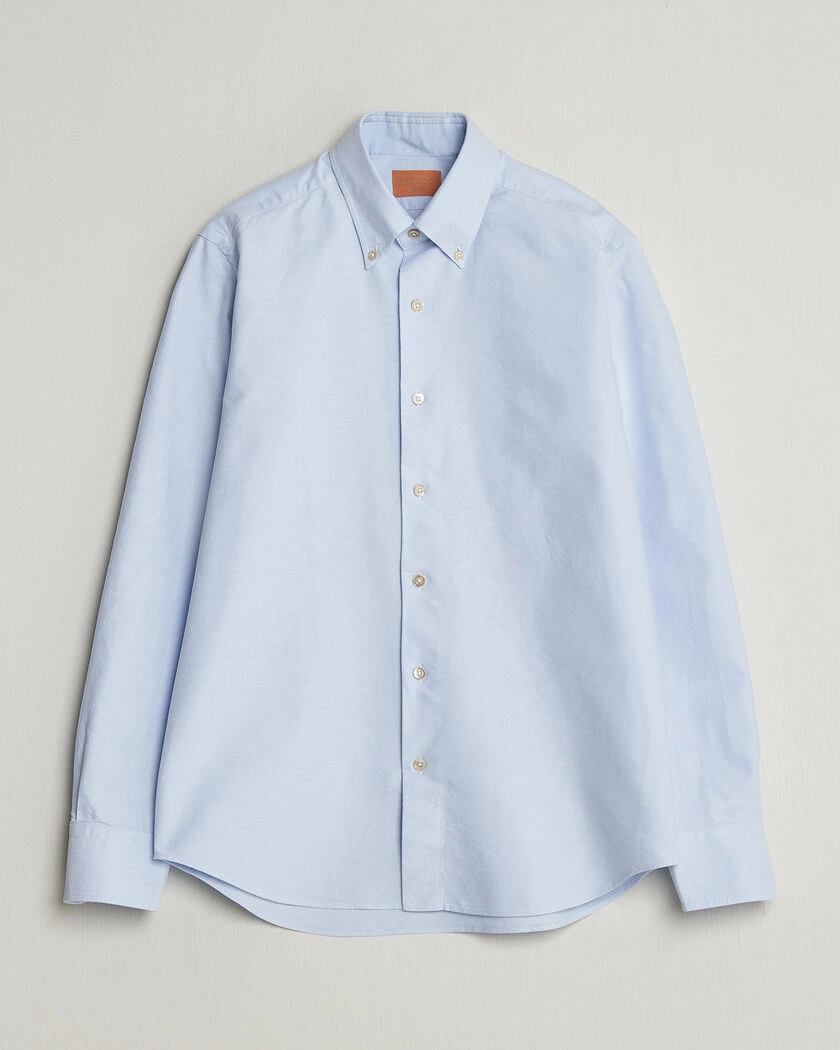 Grigio Oxford Button Down Shirt Light Blue – Blå