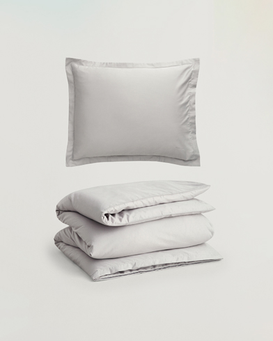Herre | GANT | GANT Sateen Duvet & Pillowcase Set Moon Grey