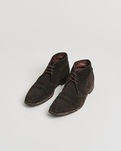 Herre | Pre-owned | Loake 1880 Pimlico Chukka Boot Dark Brown Suede UK10,5 - EU44,5